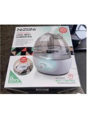 Nizoni Portable 360 Nozzle Degree Cool Mist Humidifier - NEW, Up To 8 Hrs, 2Lt